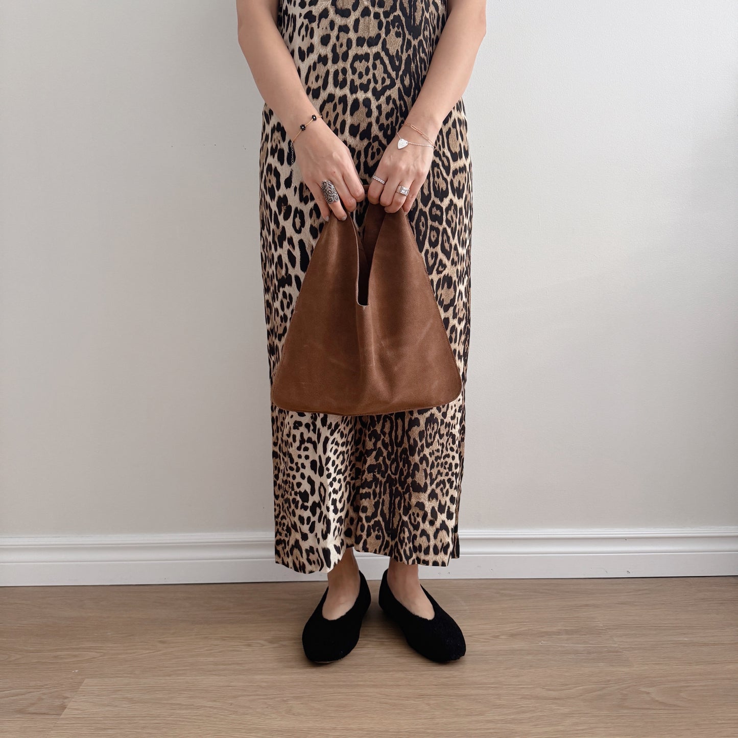 Suede Tote (camel, brown)