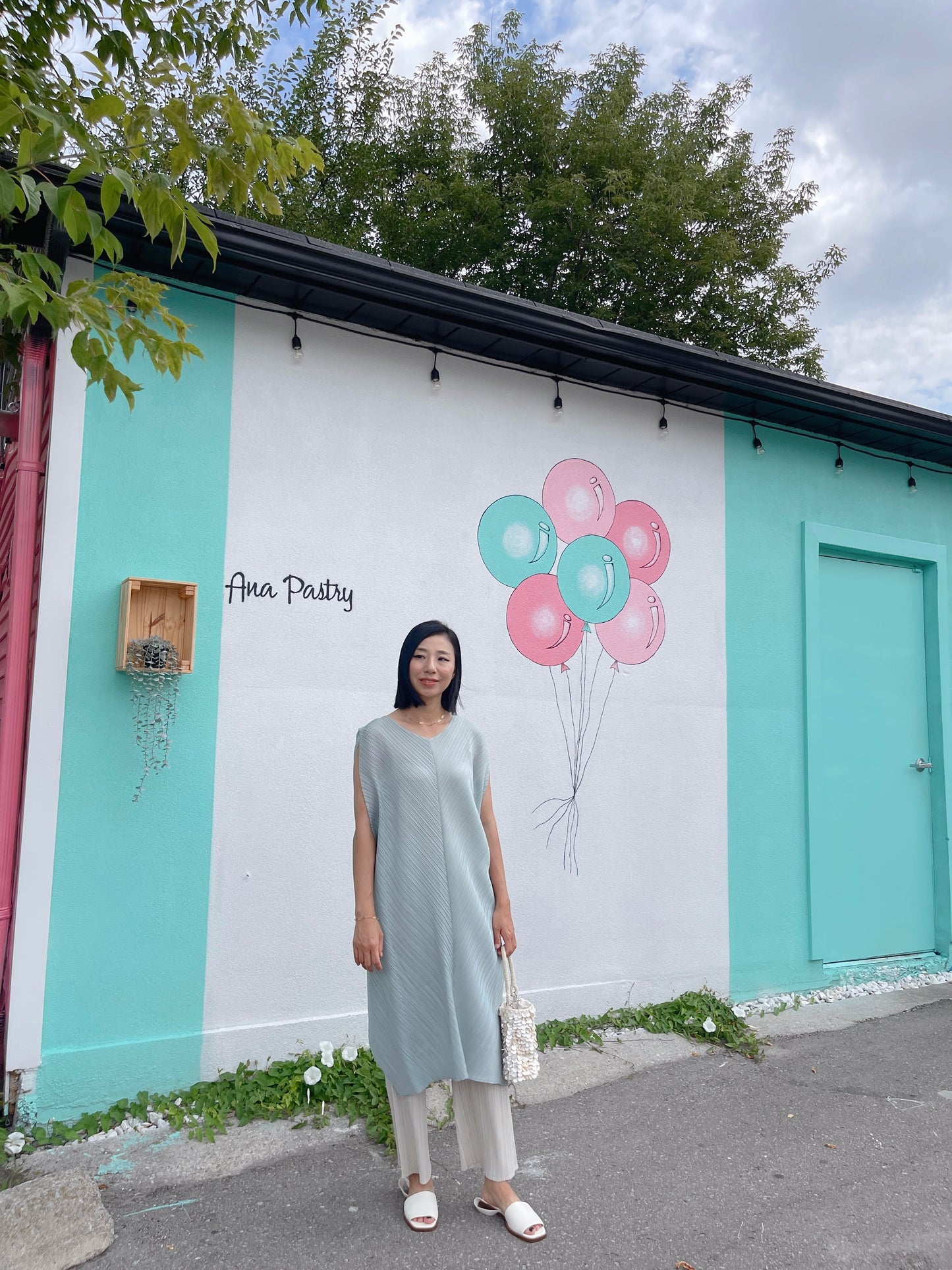 solid dress (black, pastel blue ,pink)