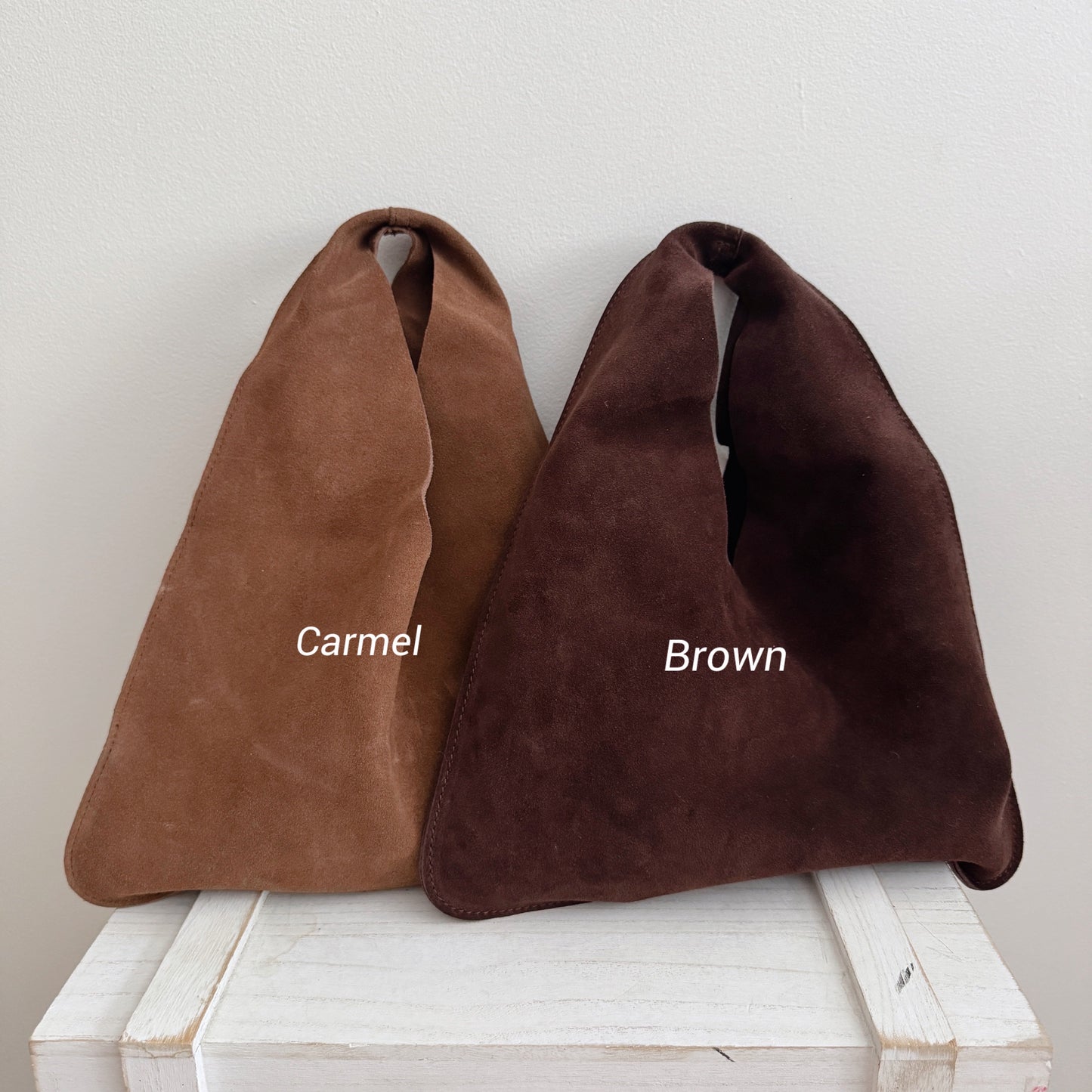 Suede Tote (camel, brown)
