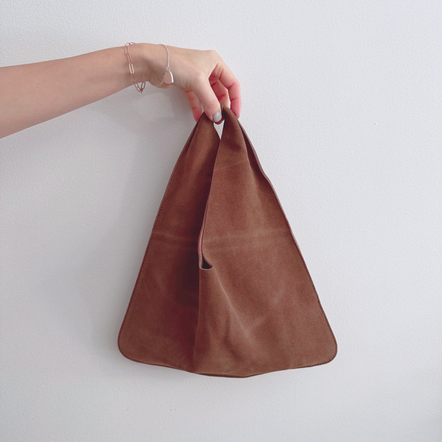 Suede Tote (camel, brown)