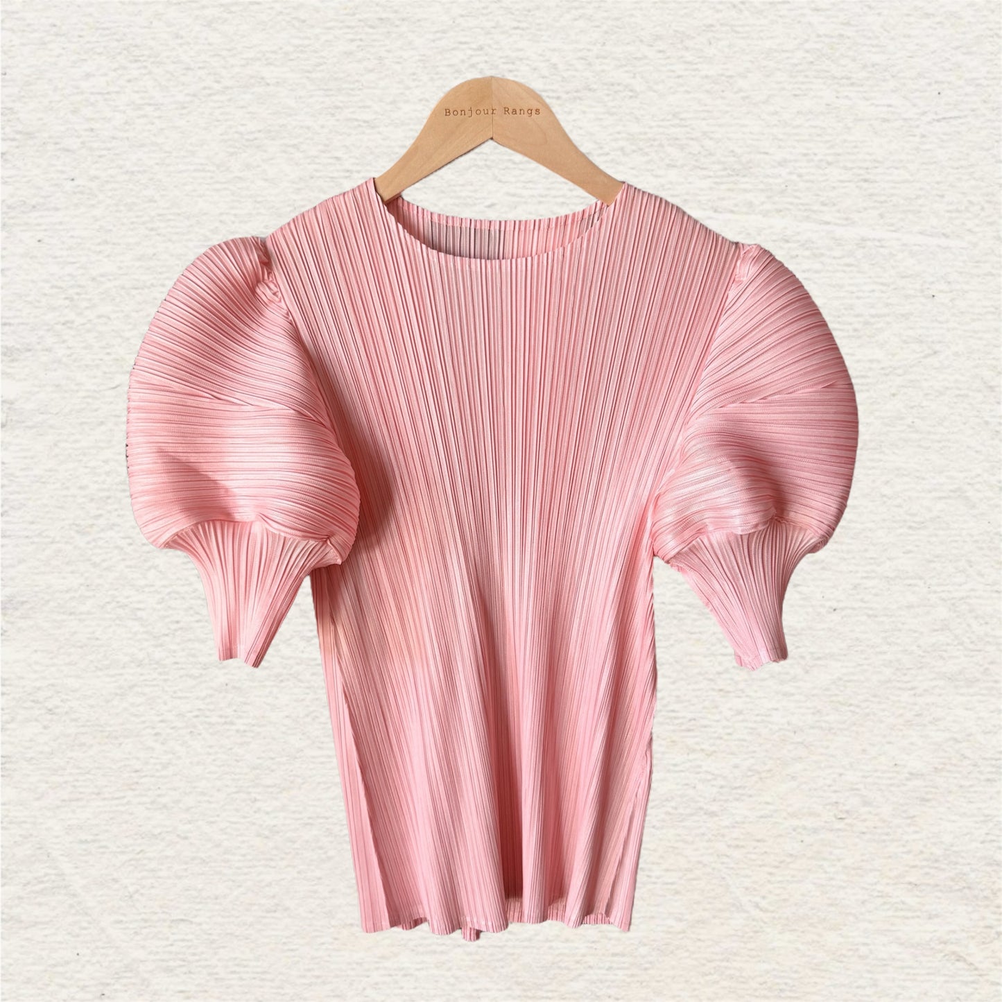 Pleats puff sleeves (pink,yellow,black)