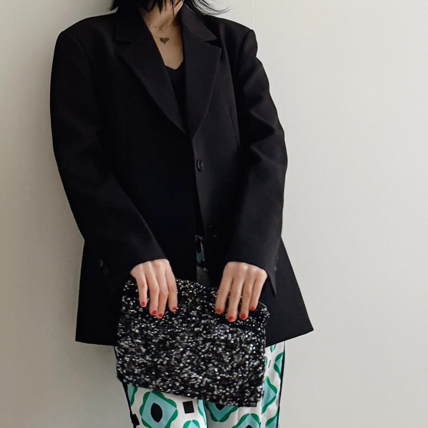 Oversized blazer (gray, black)