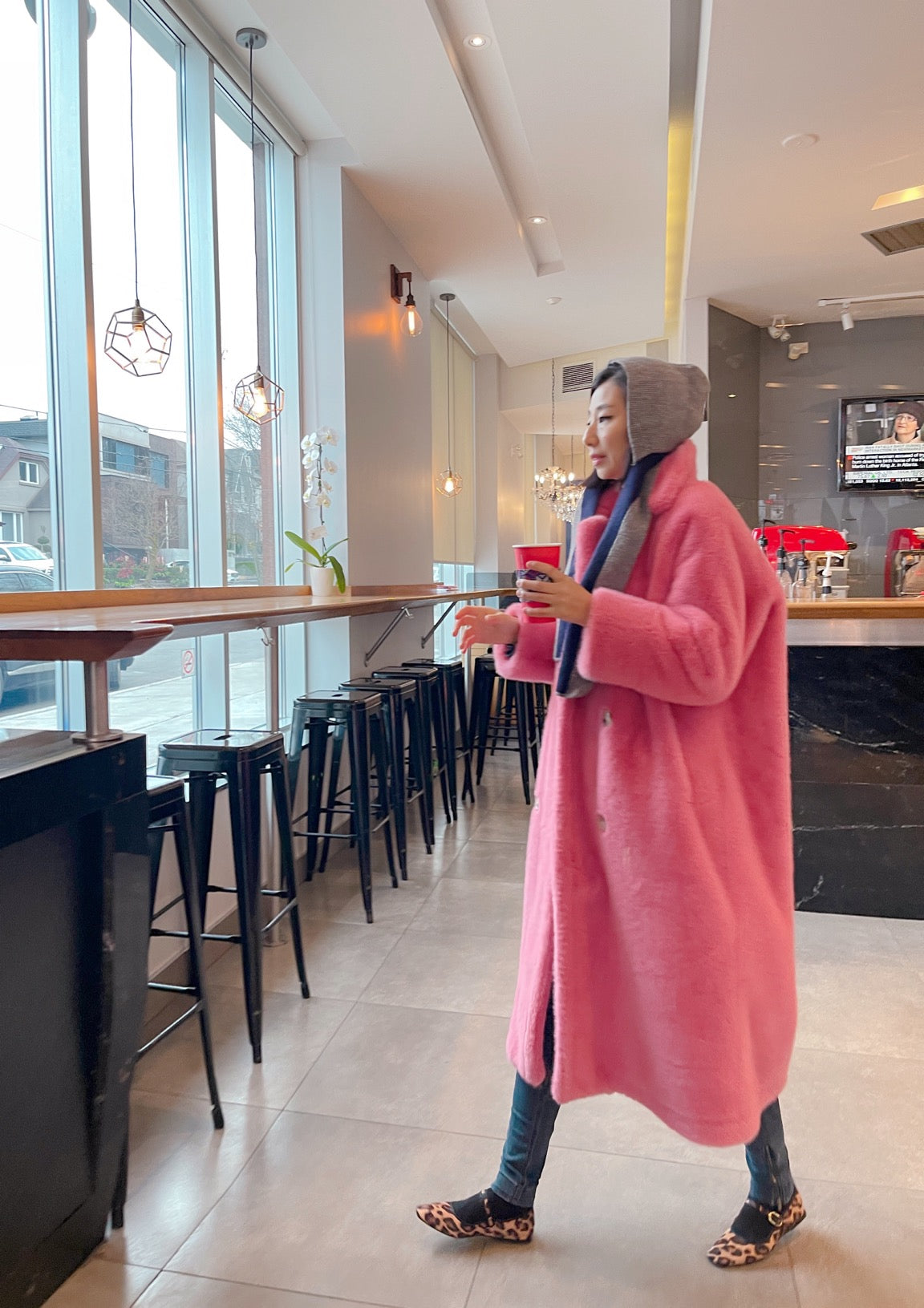 Eco mink coat