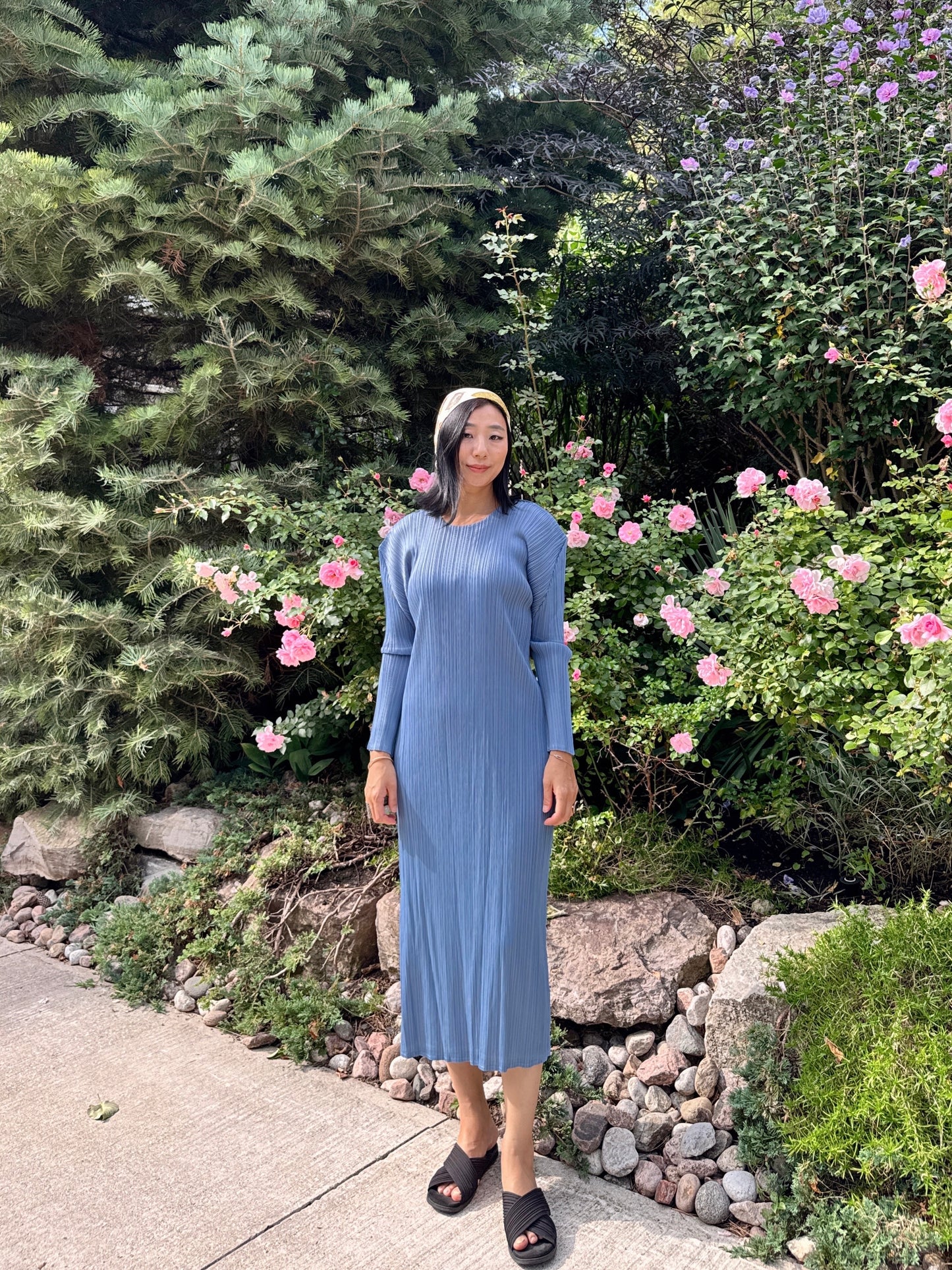 Edge dress (pink, blue)