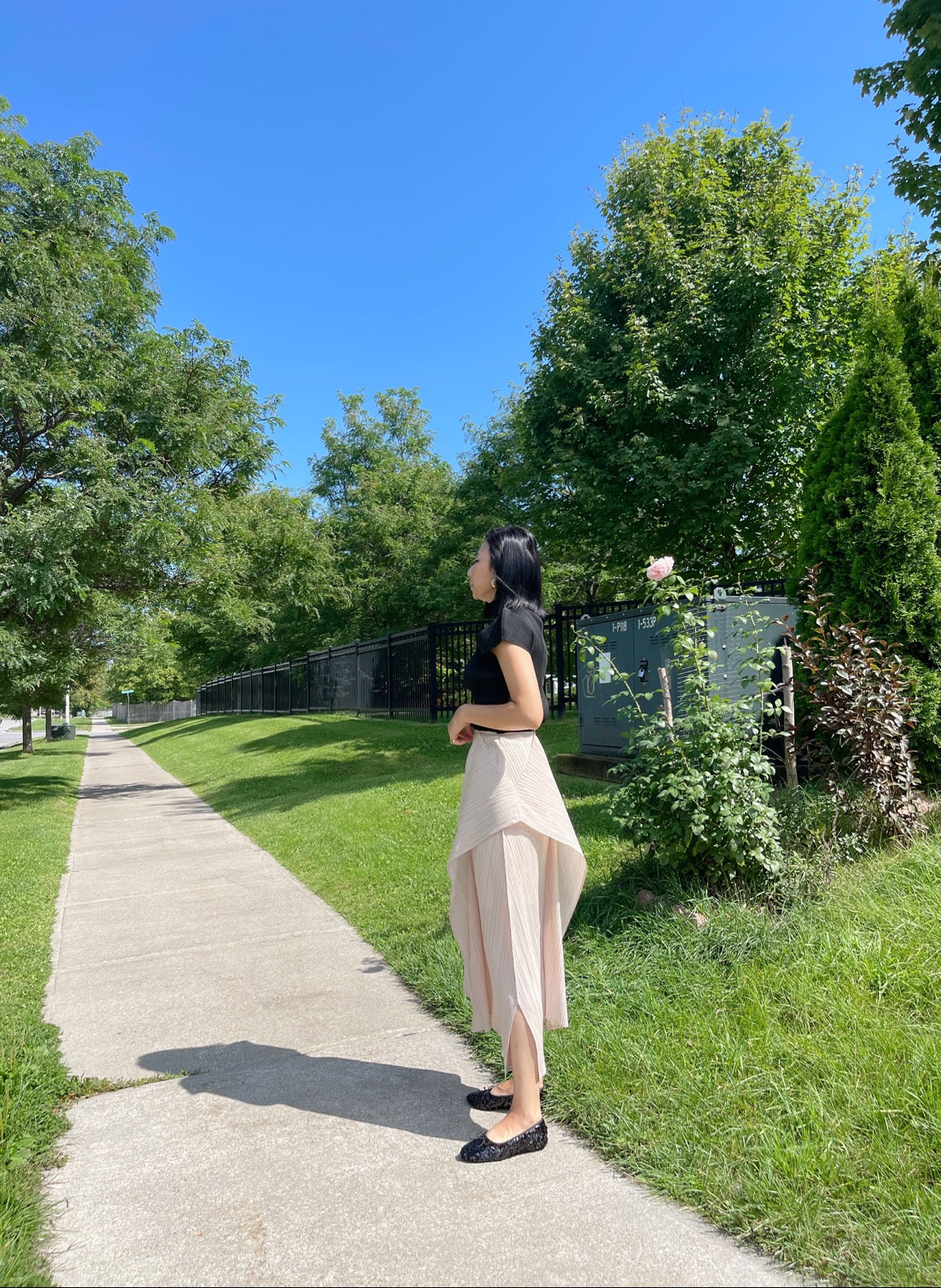 Edge skirt (black, pink, beige, brown)