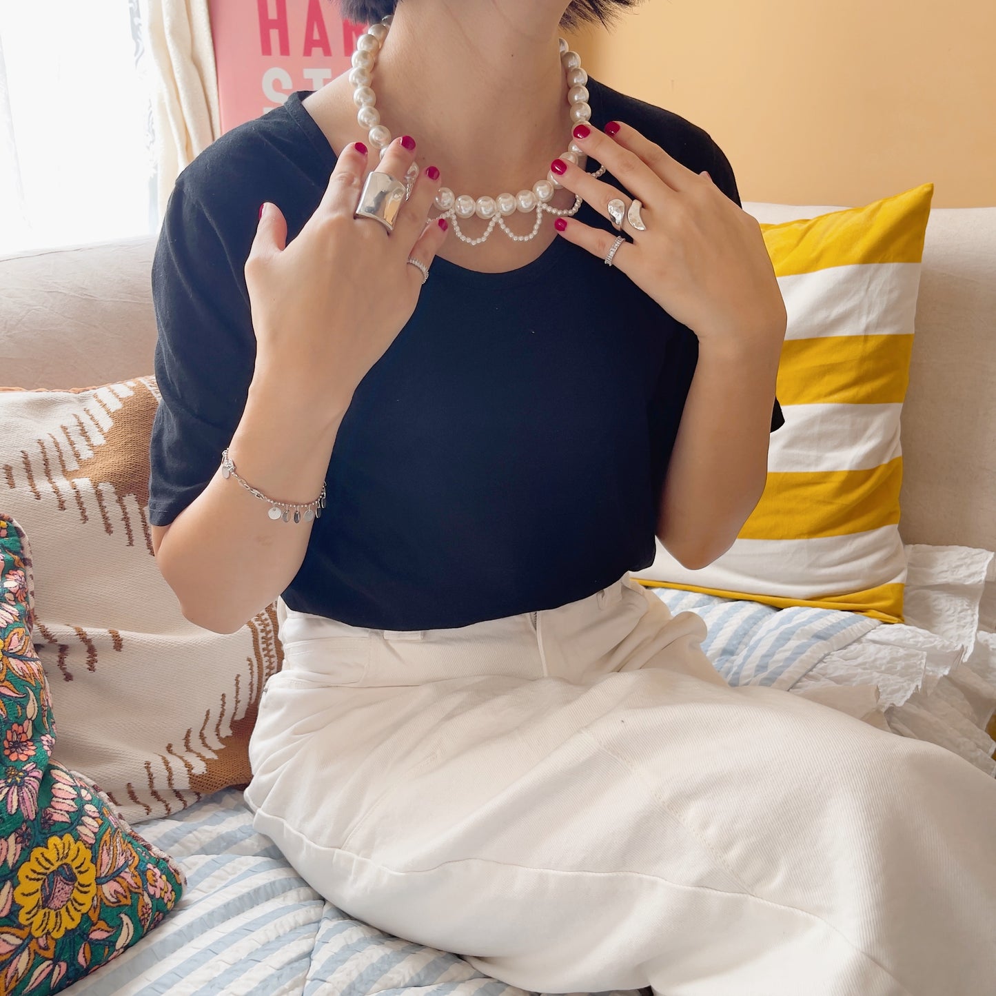 Flower Pearl Necklace