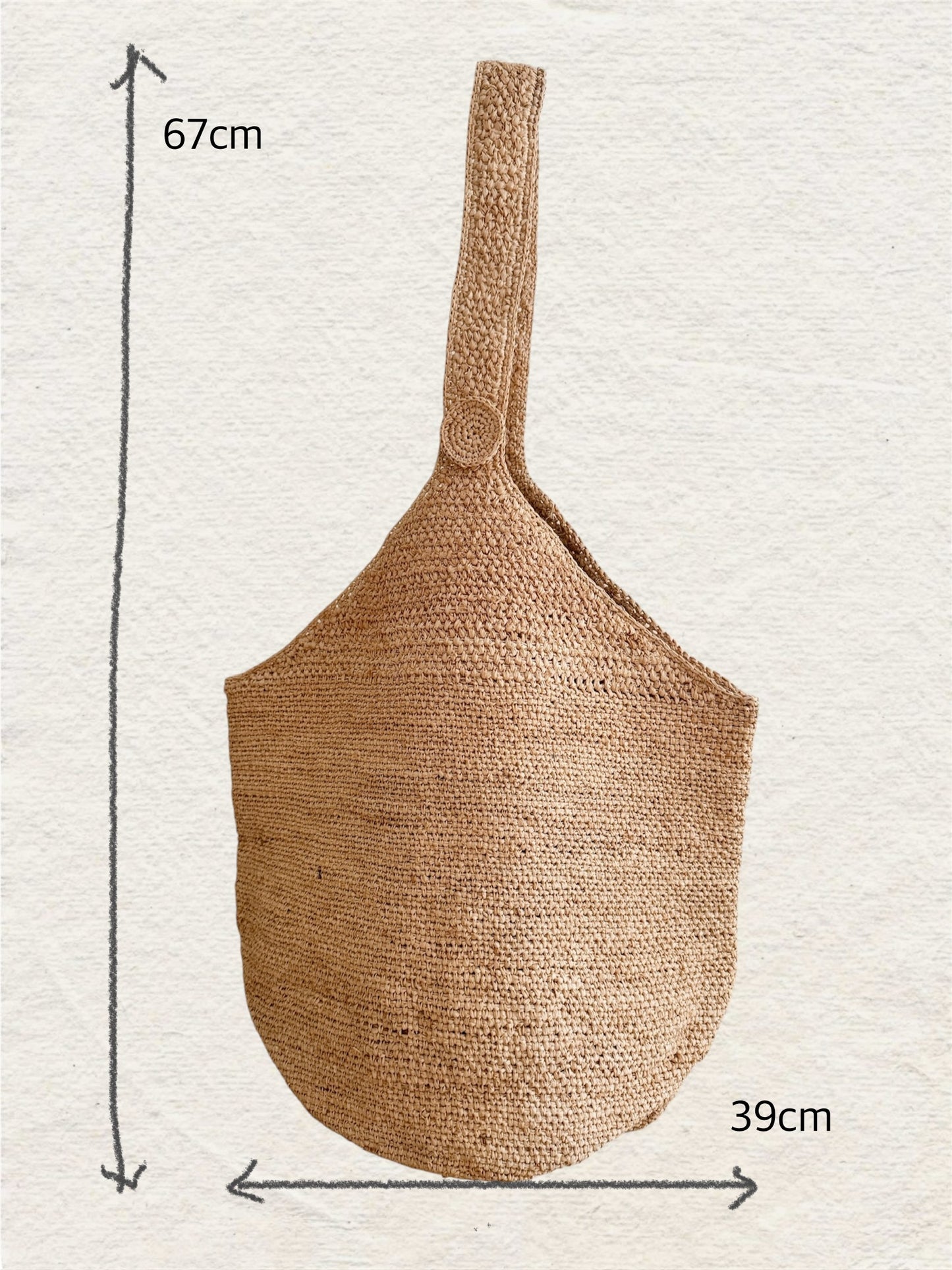 Raffia shoulder bag