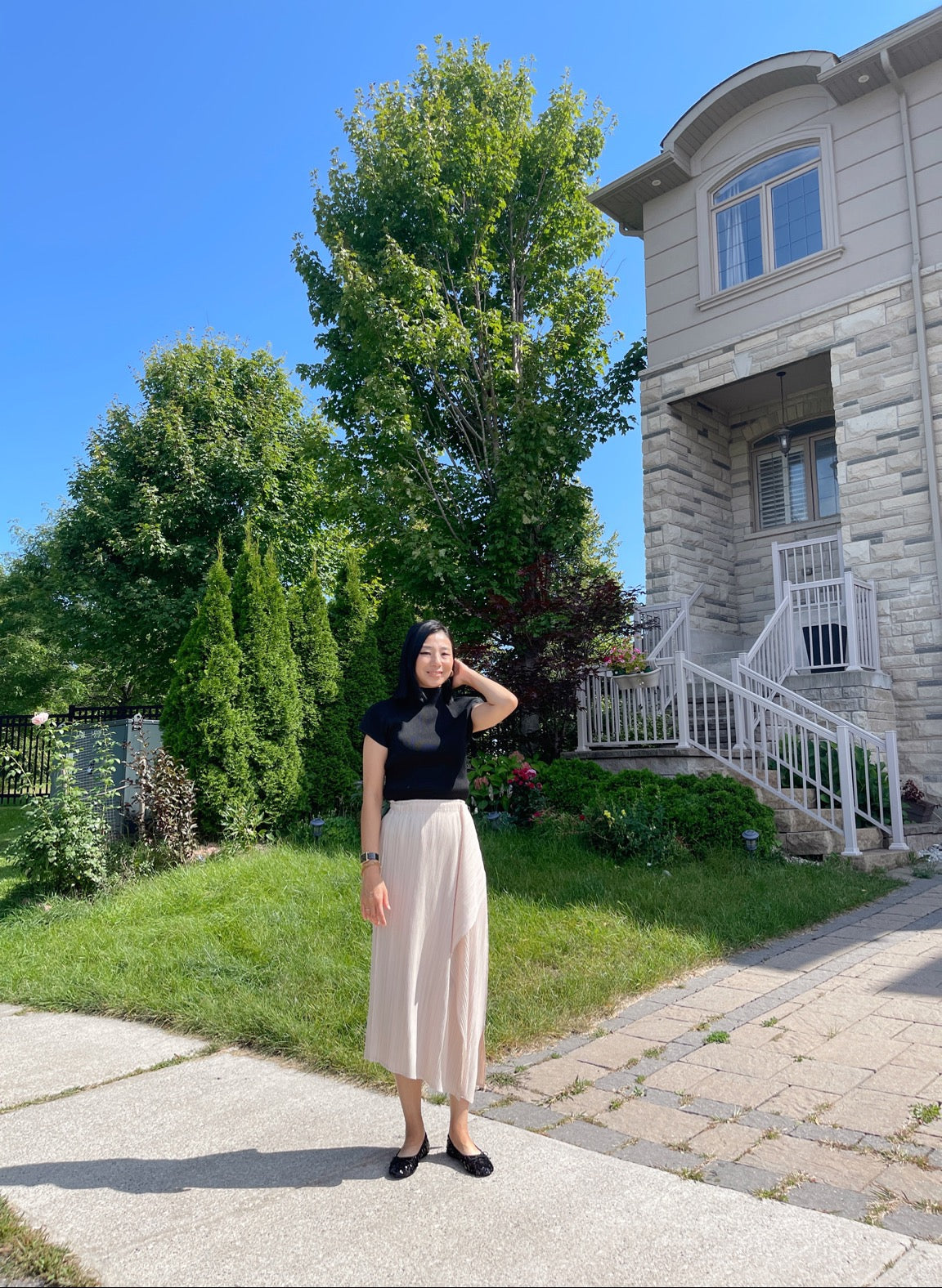 Edge skirt (black, pink, beige, brown)