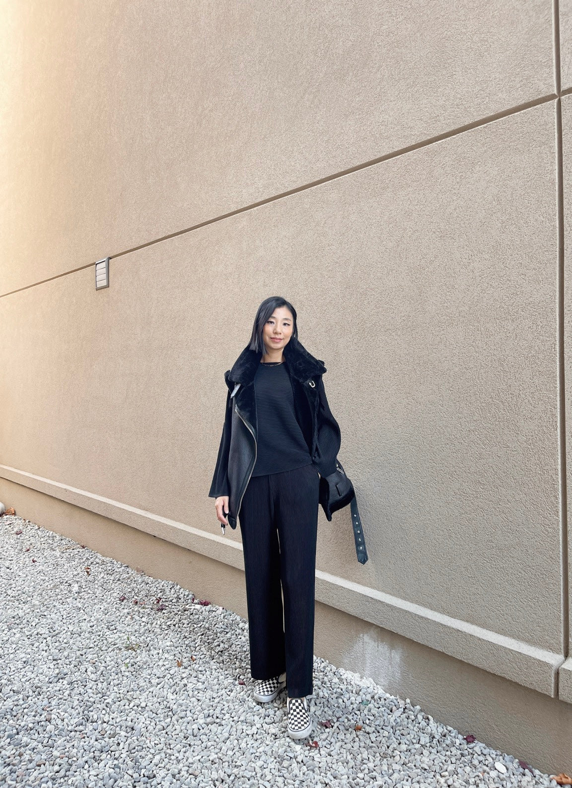 A-POC Pleats Pants (ivory, black)
