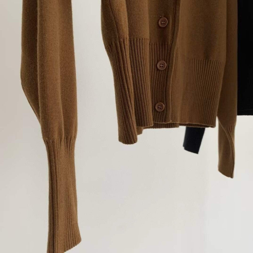 Merino wool cardigan set