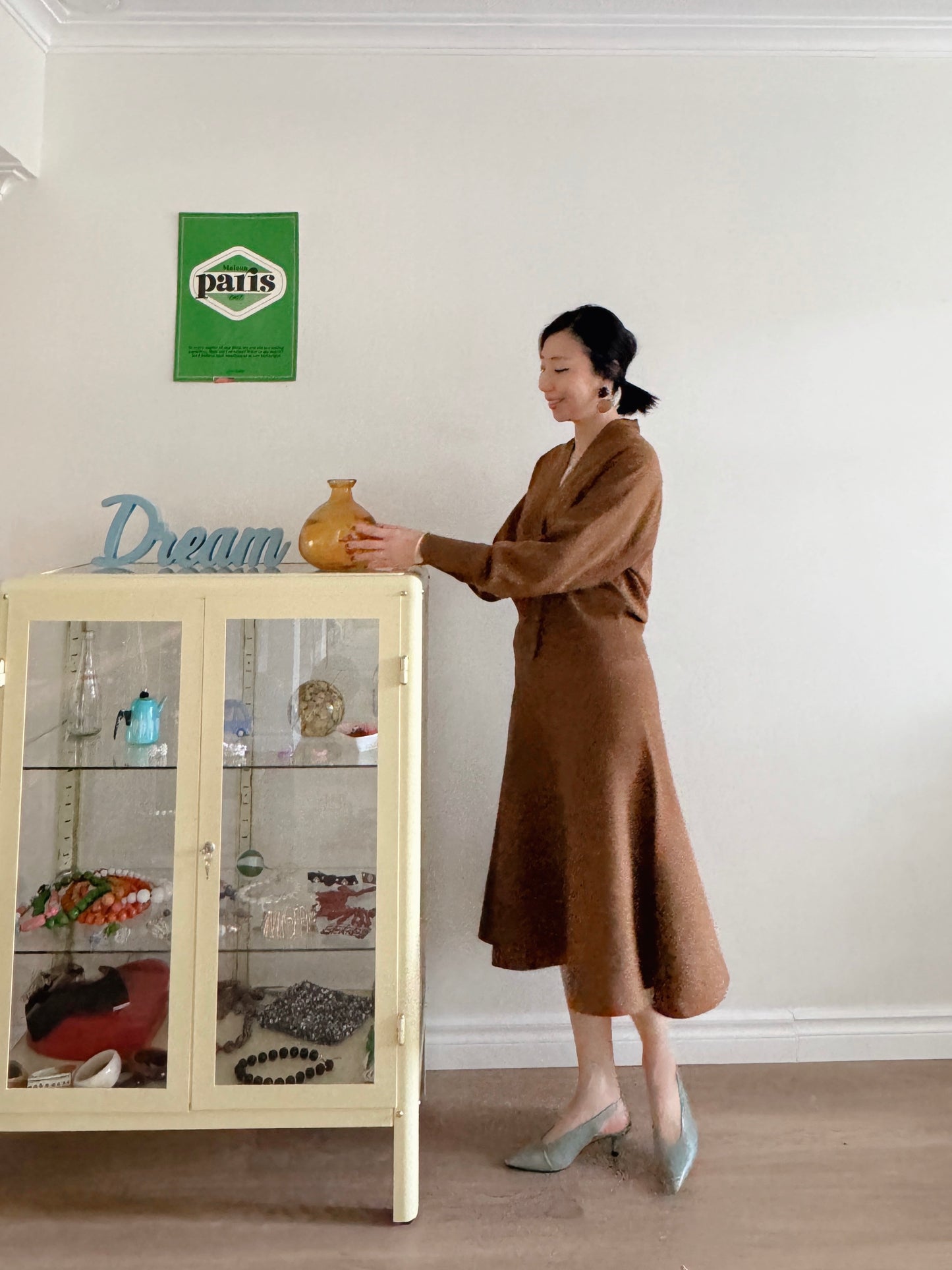 Merino wool cardigan set