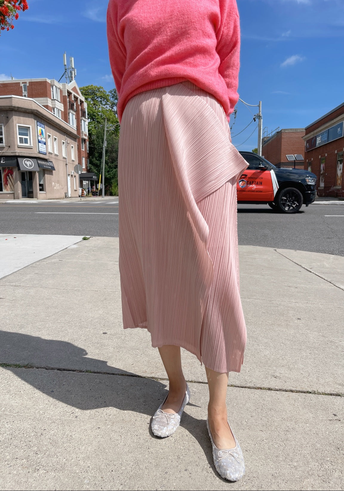 Edge skirt (black, pink, beige, brown)