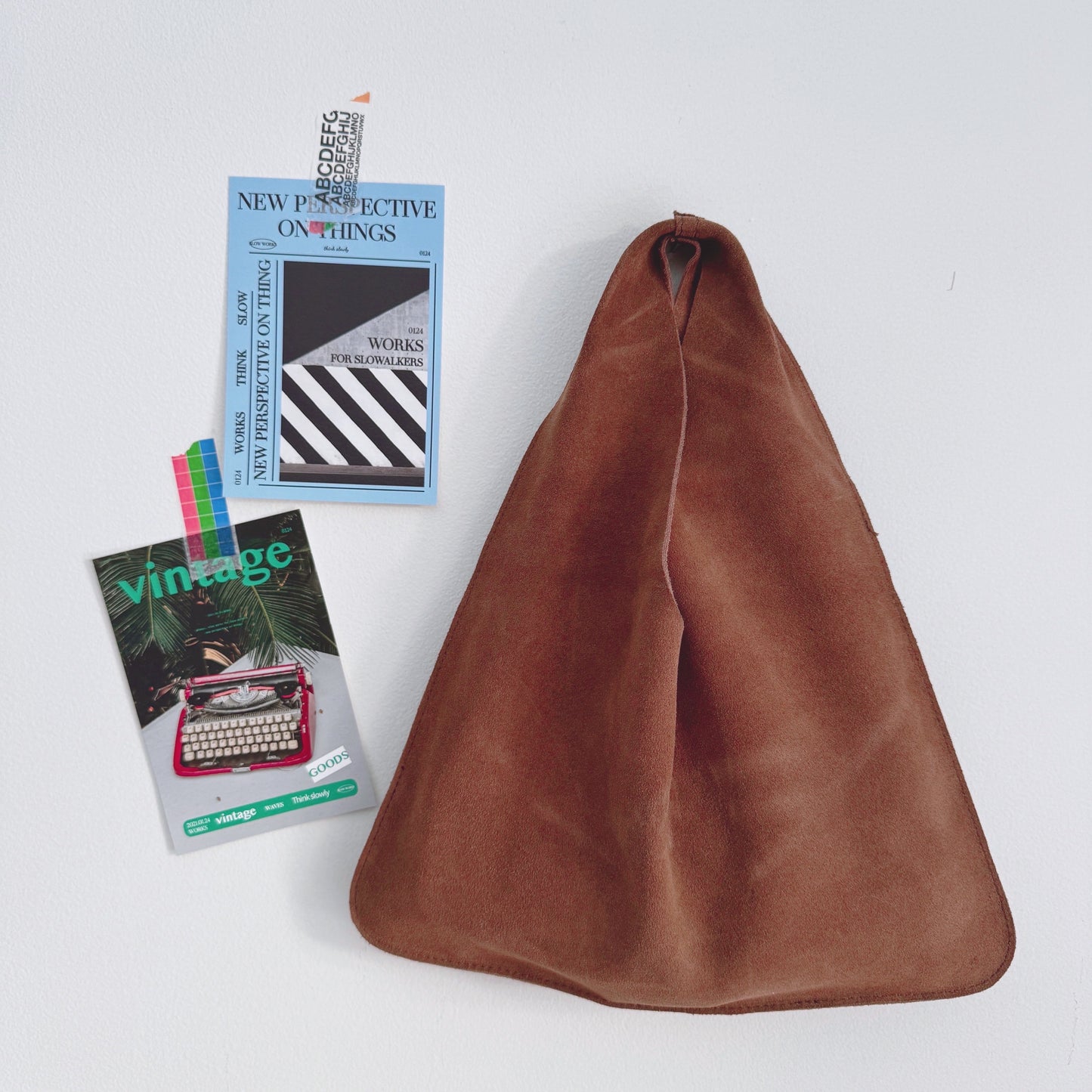 Suede Tote (camel, brown)