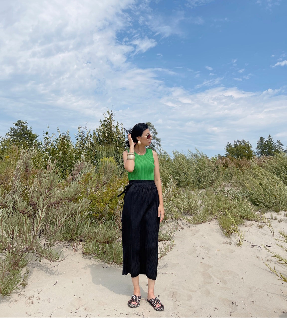 Wrap skirt (mint, royal blue, pink, mustard, black, ivory)