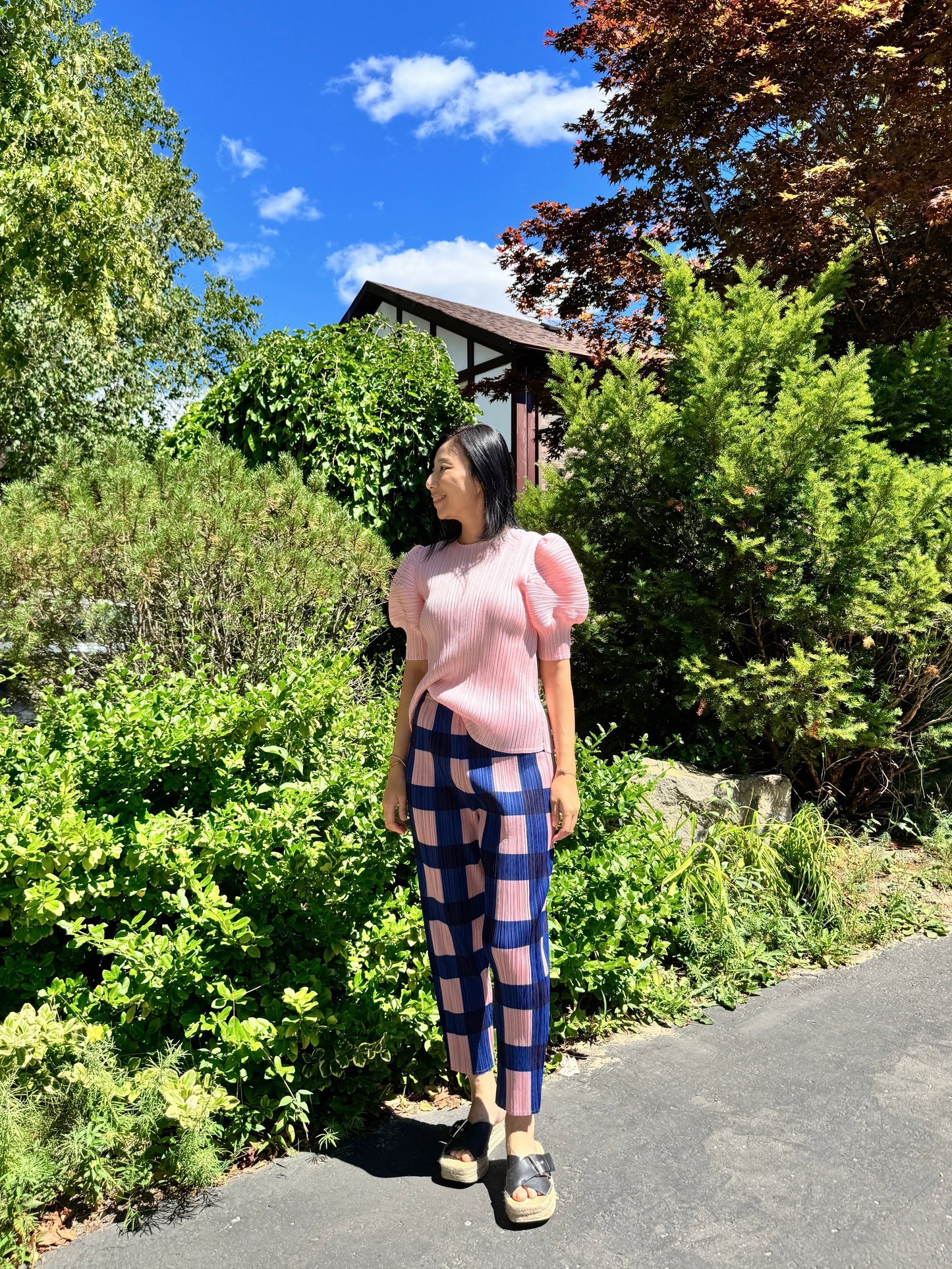 Pleats puff sleeves (pink,yellow,black)