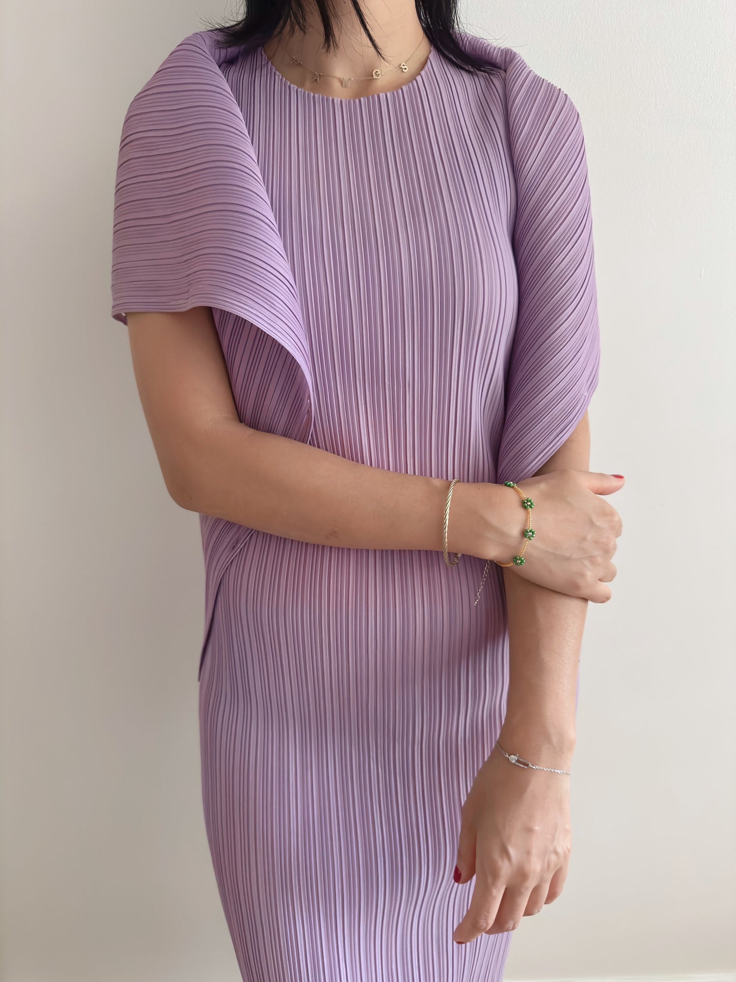 Pleated Vest (lilac, navy, black)