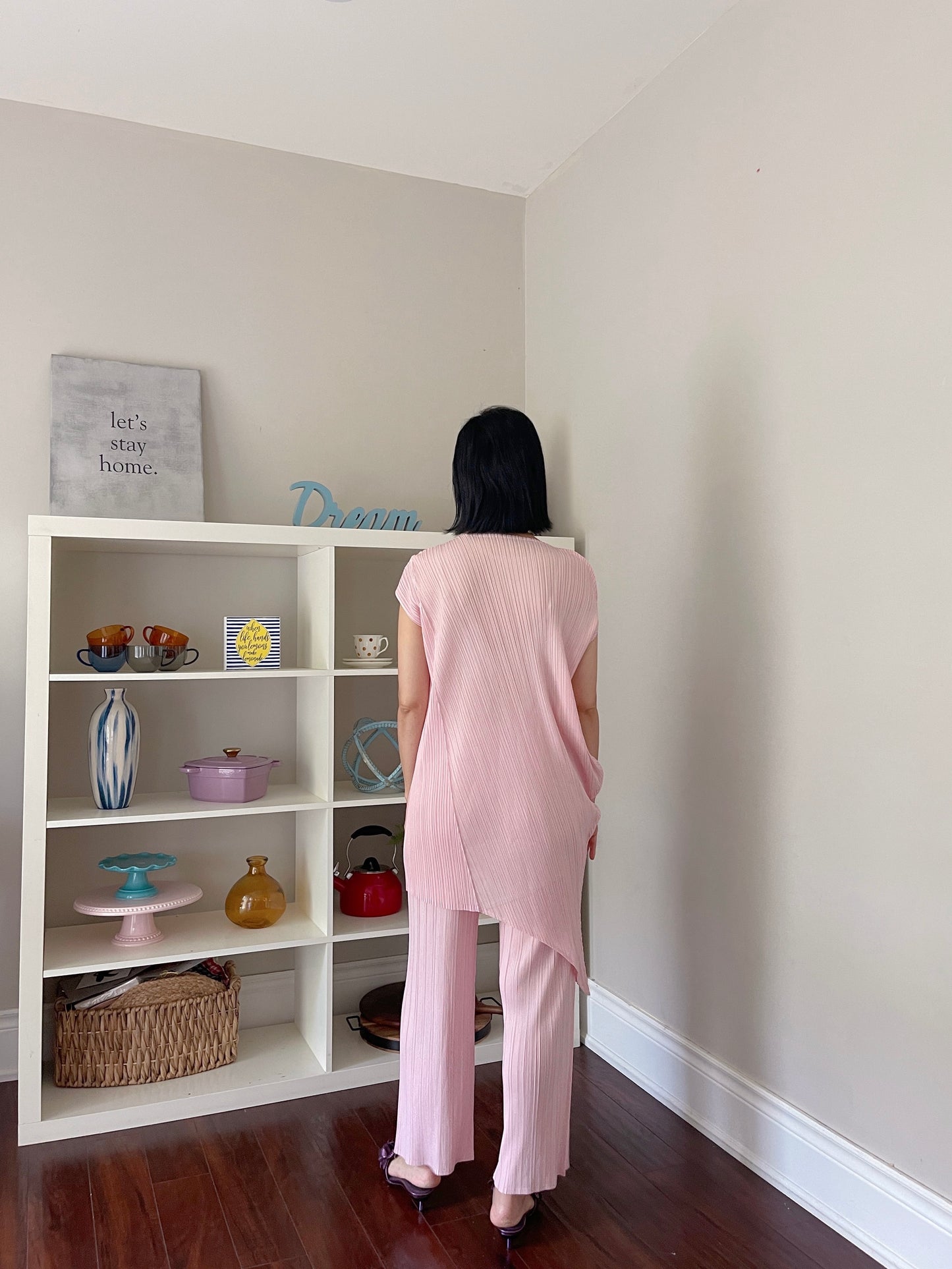 Straight Pants (gray khaki, ruby ,gray, black, ivory, orange, pink)