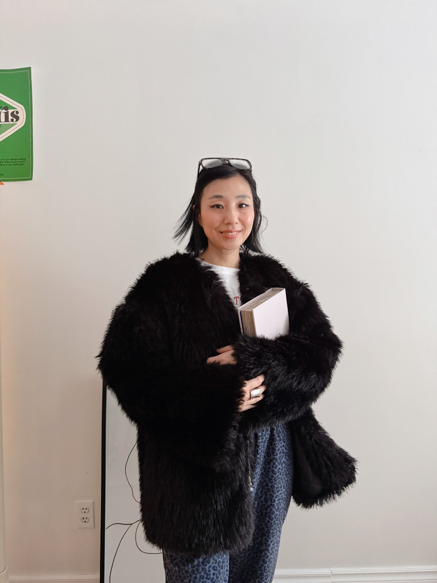 Mimi eco Fur Jacket (ivory, black)