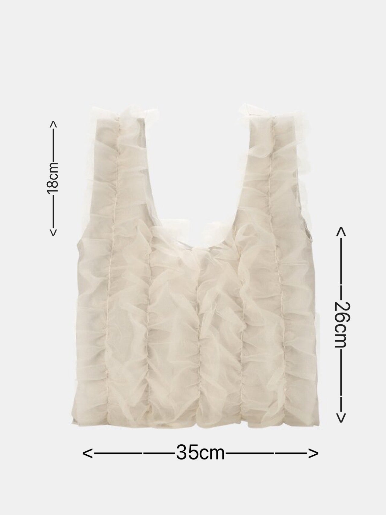 lace tote bag (ivory,gray,black)