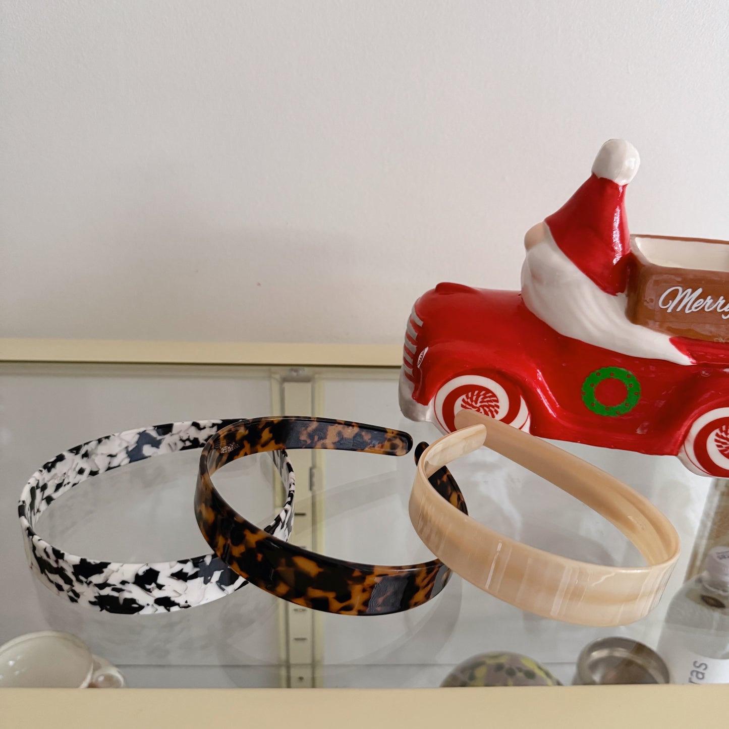 French hair band (black, brown, butter)