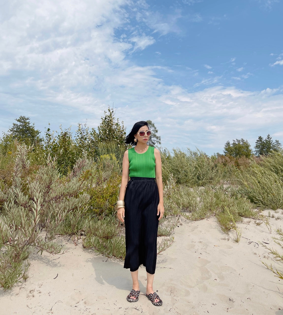 Basic Top (black, ivory, green, pink)
