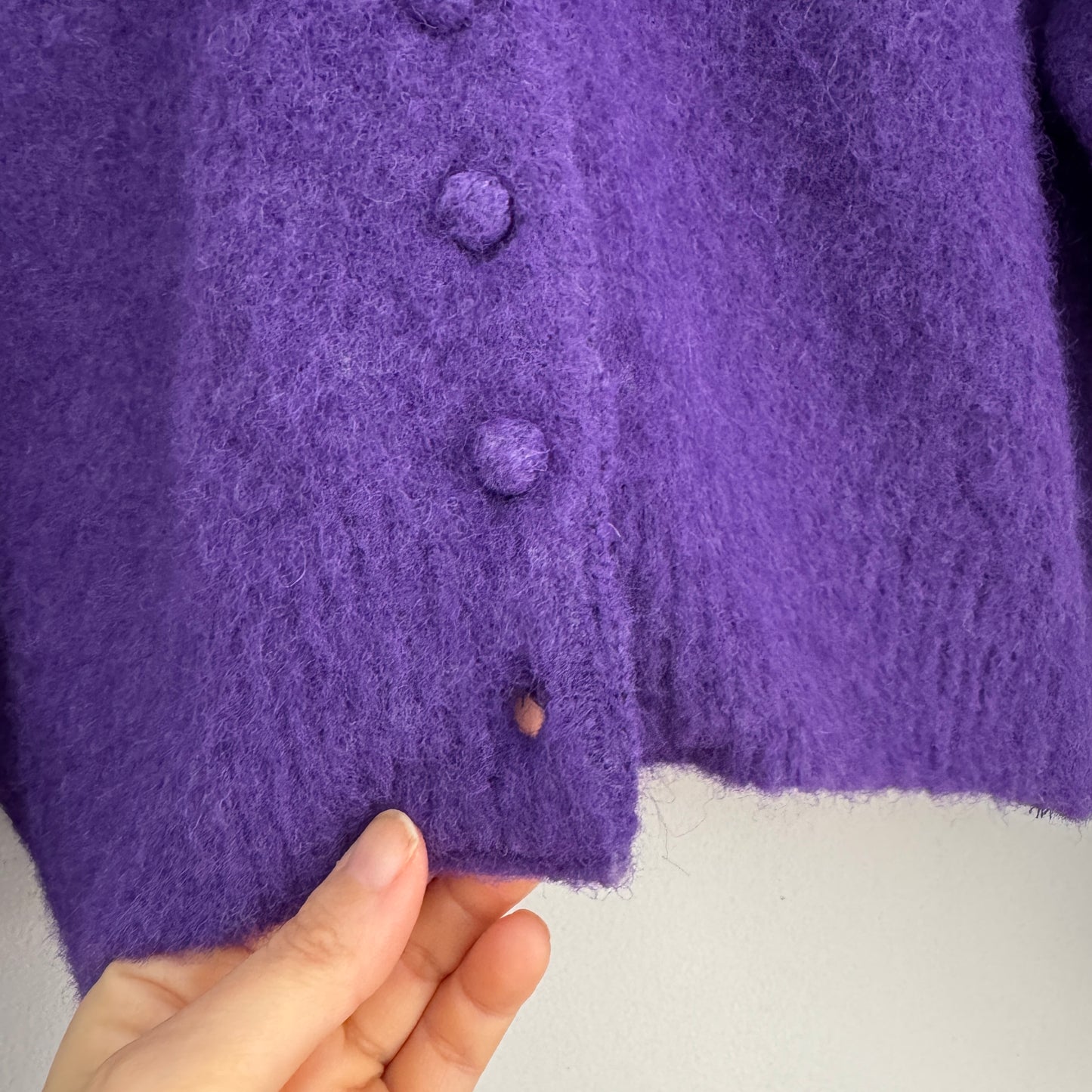 Premium Purple wool cardigan