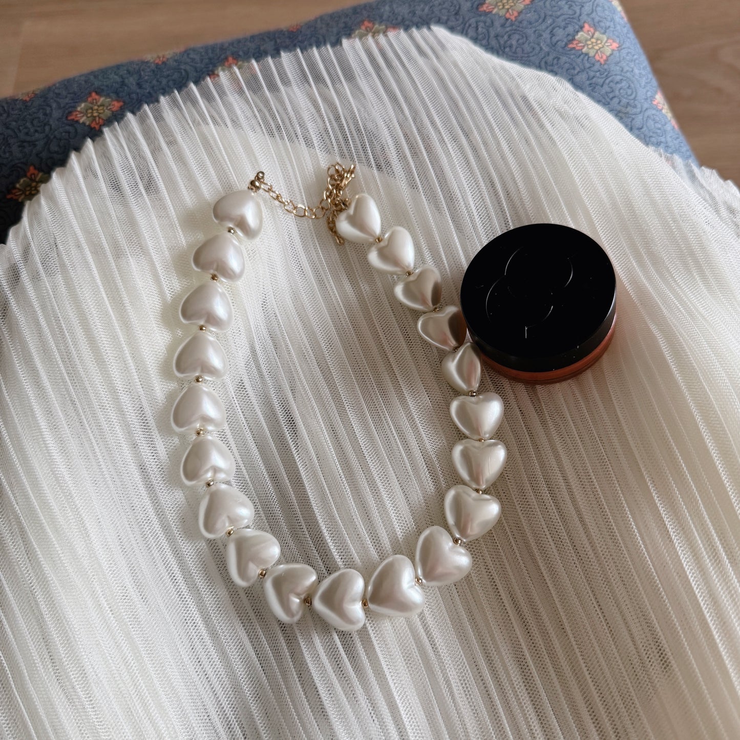 Heart Pearl choker