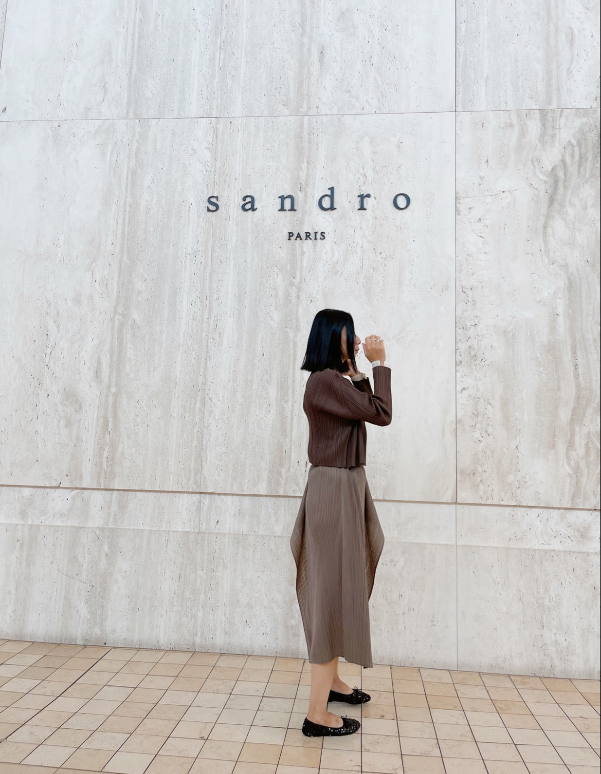 Edge skirt (black, pink, beige, brown)