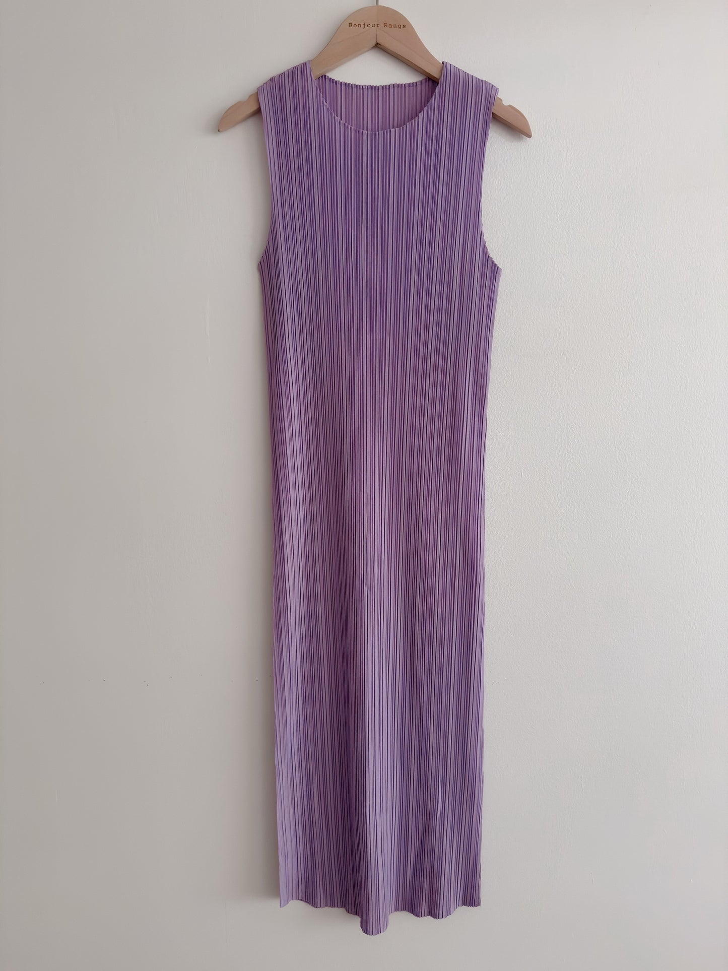 Lavender pleated dress