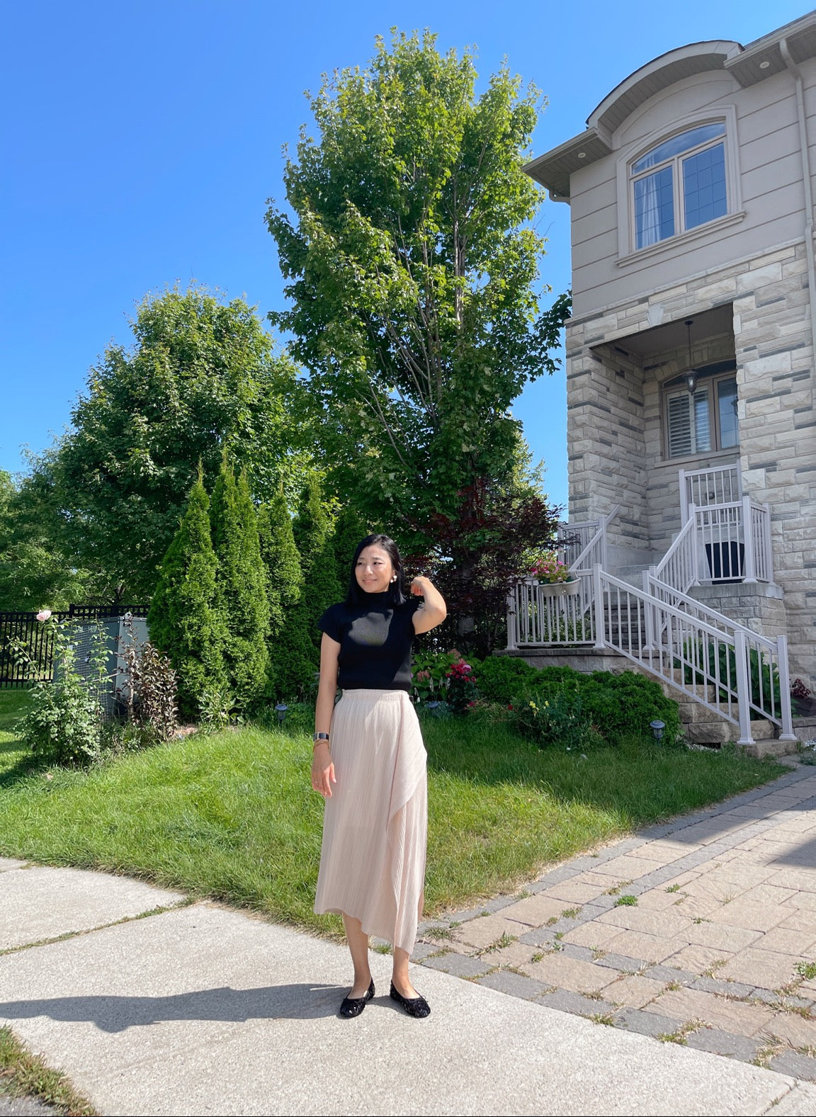 Edge skirt (black, pink, beige, brown)