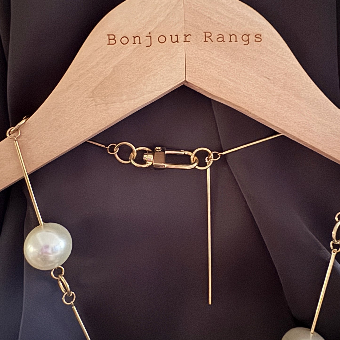 Gold Chunky Pearl Necklace