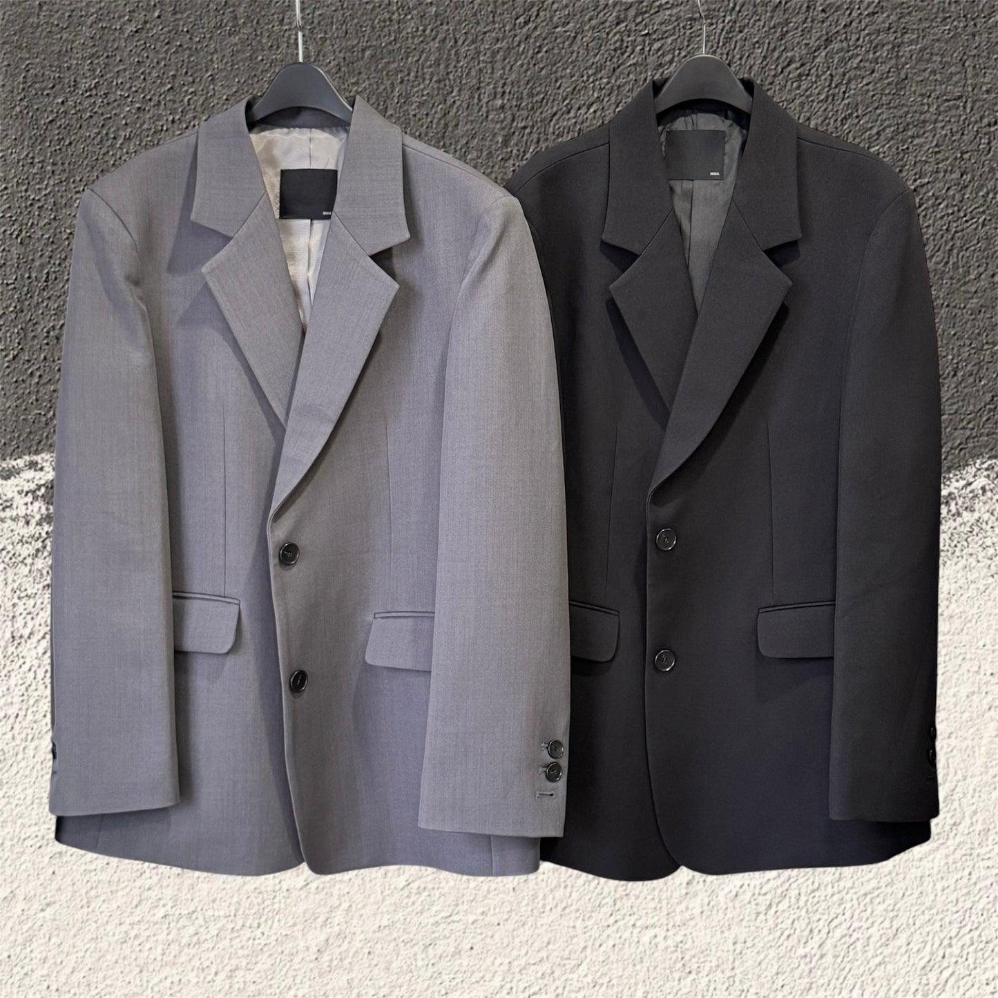 Oversized blazer (gray, black)