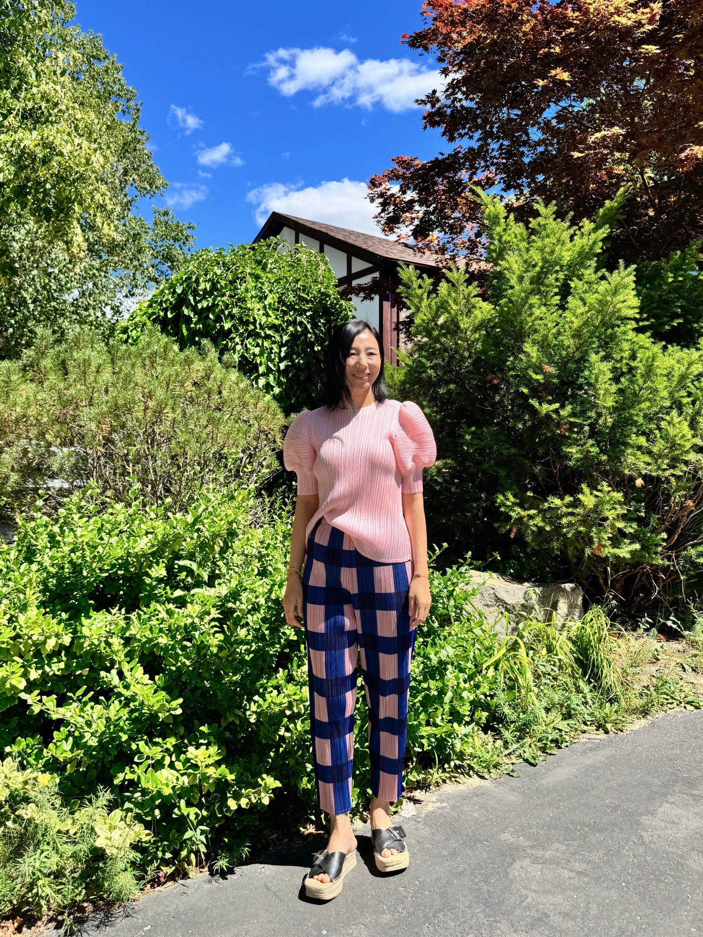 Pleats puff sleeves (pink,yellow,black)