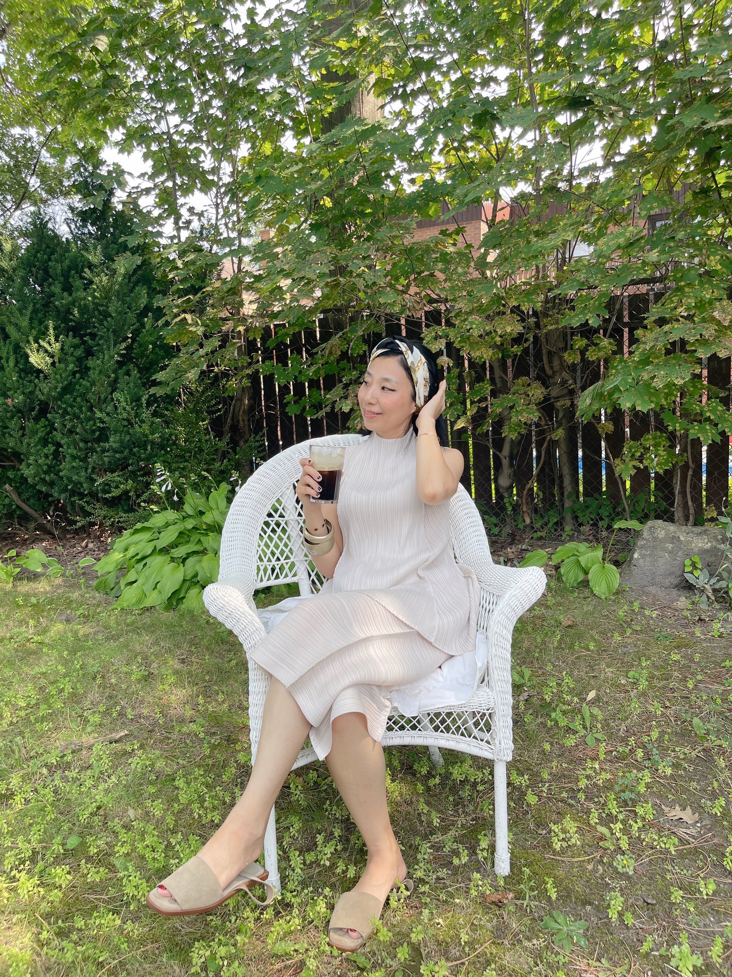 Pleats A line long top (ivory,black,mocha)