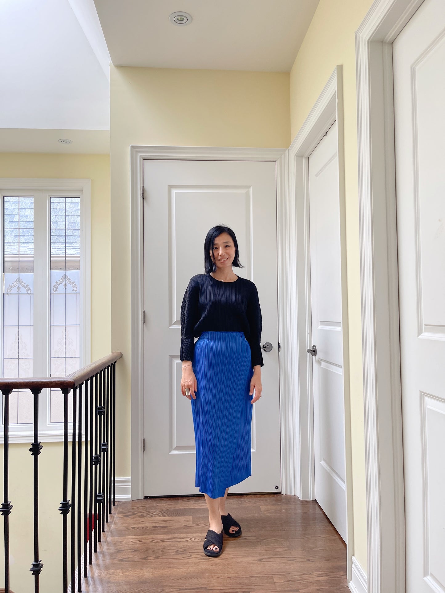 <SPECIAL> Button wrap skirt (green, blue, ivory)