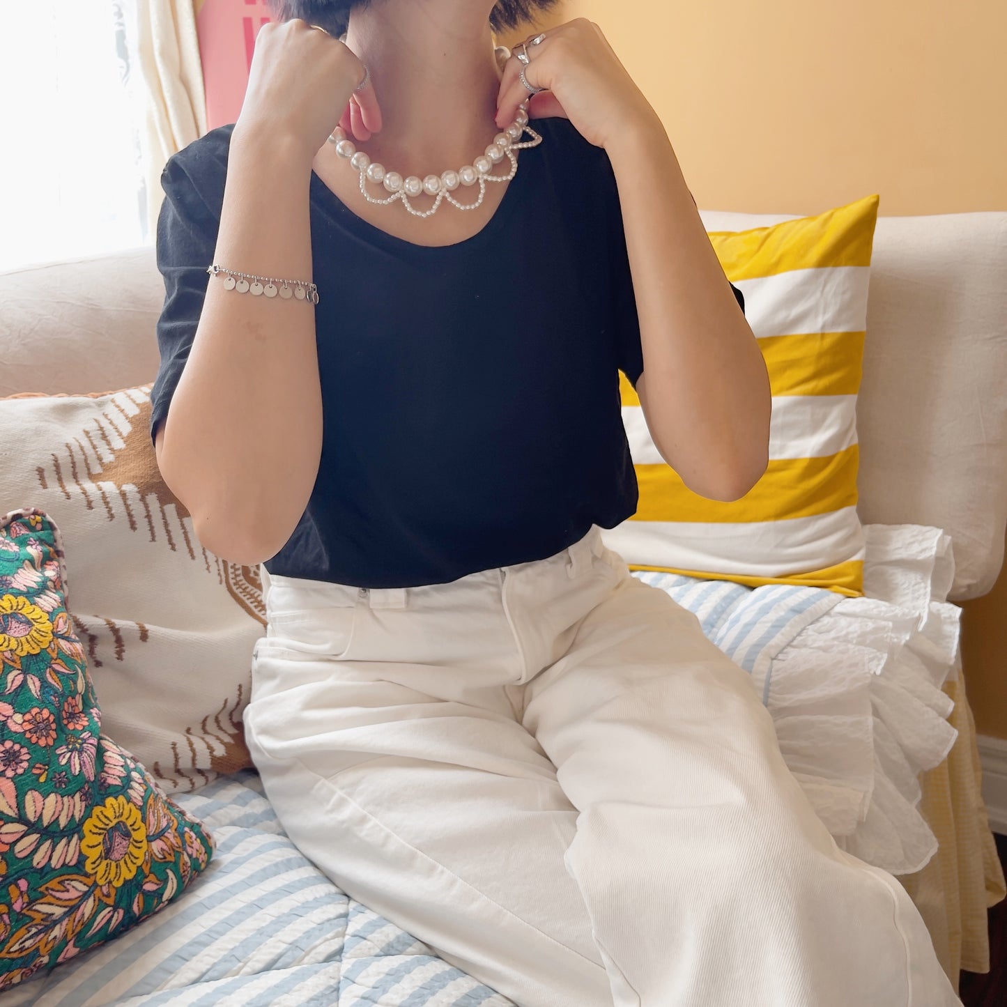 Flower Pearl Necklace
