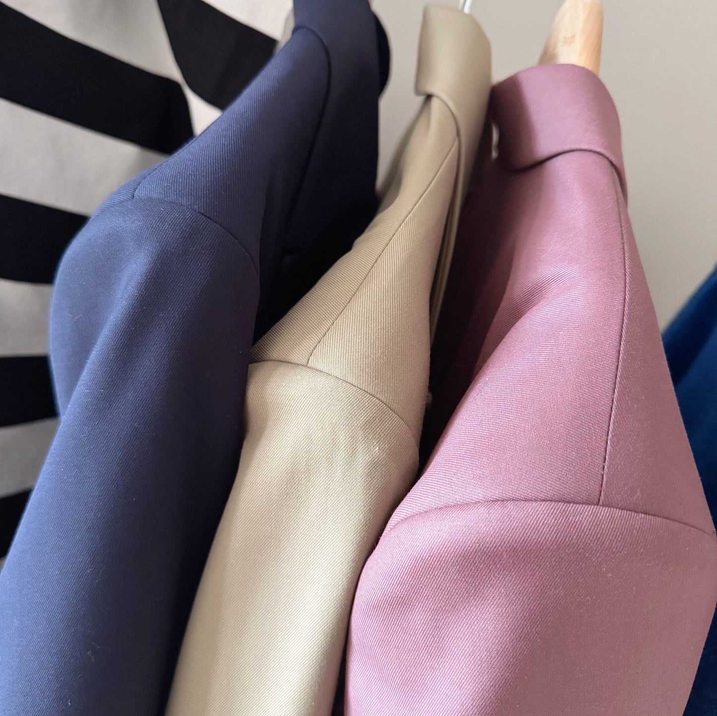 oversized double breasted blazer (pink,khaki,navy)