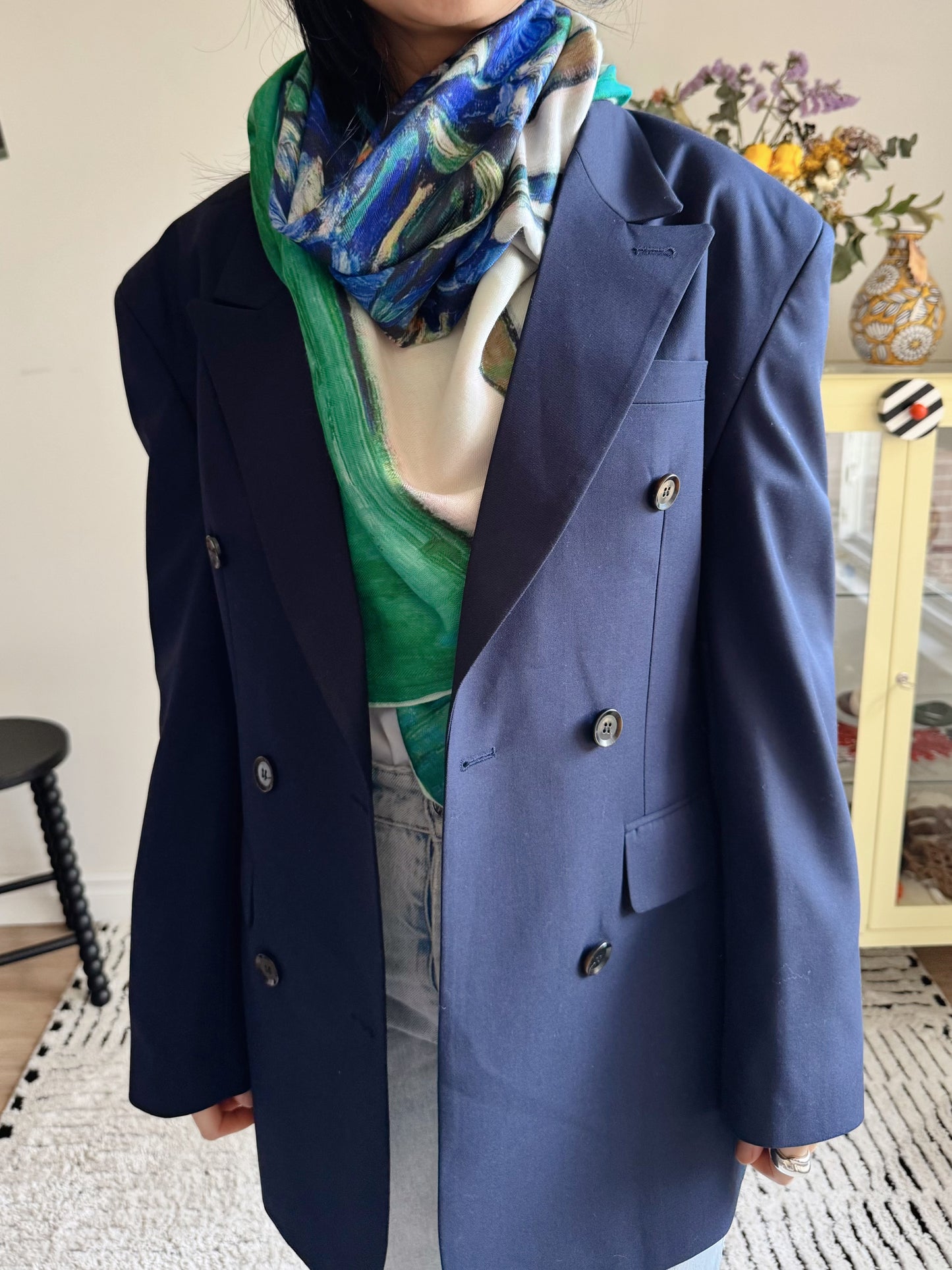 Iris Bloom Classic Scarf