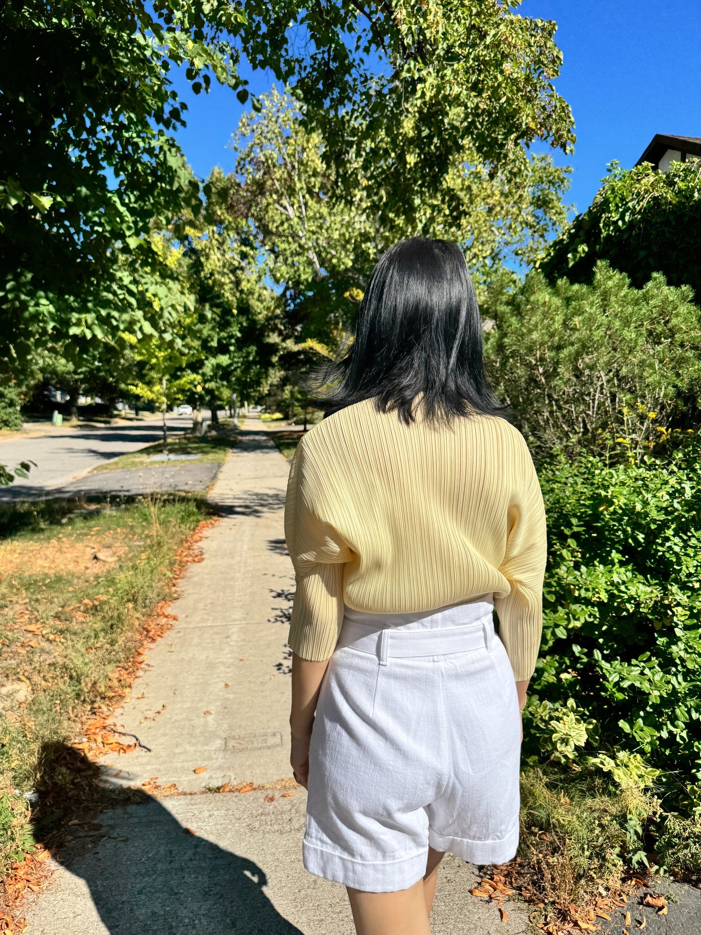 ballon sleeve top(orange, lemon, black)