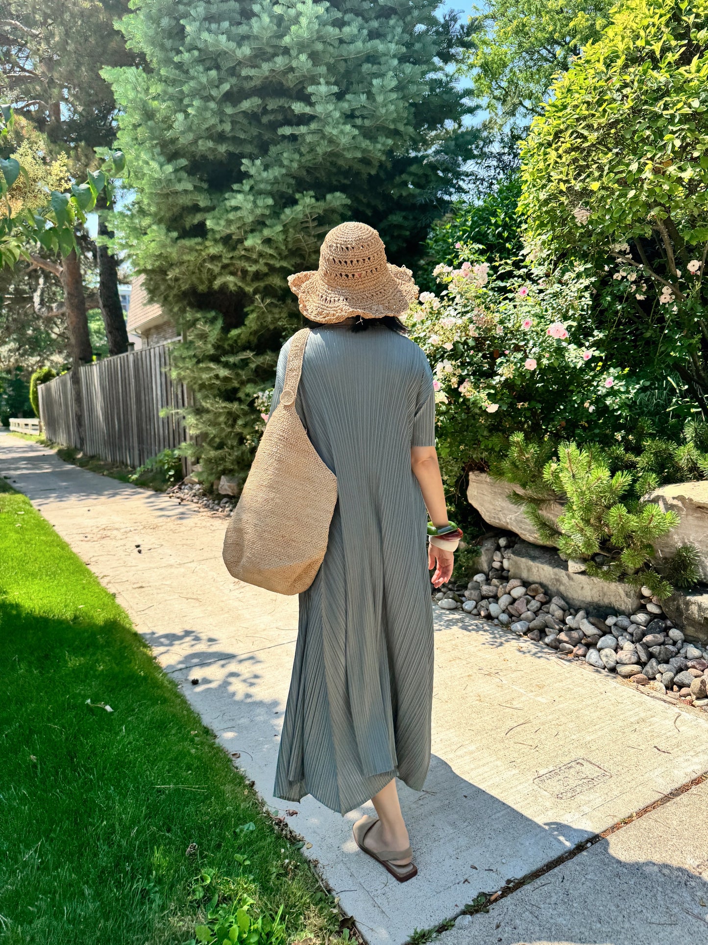 Pleats A-line Dress