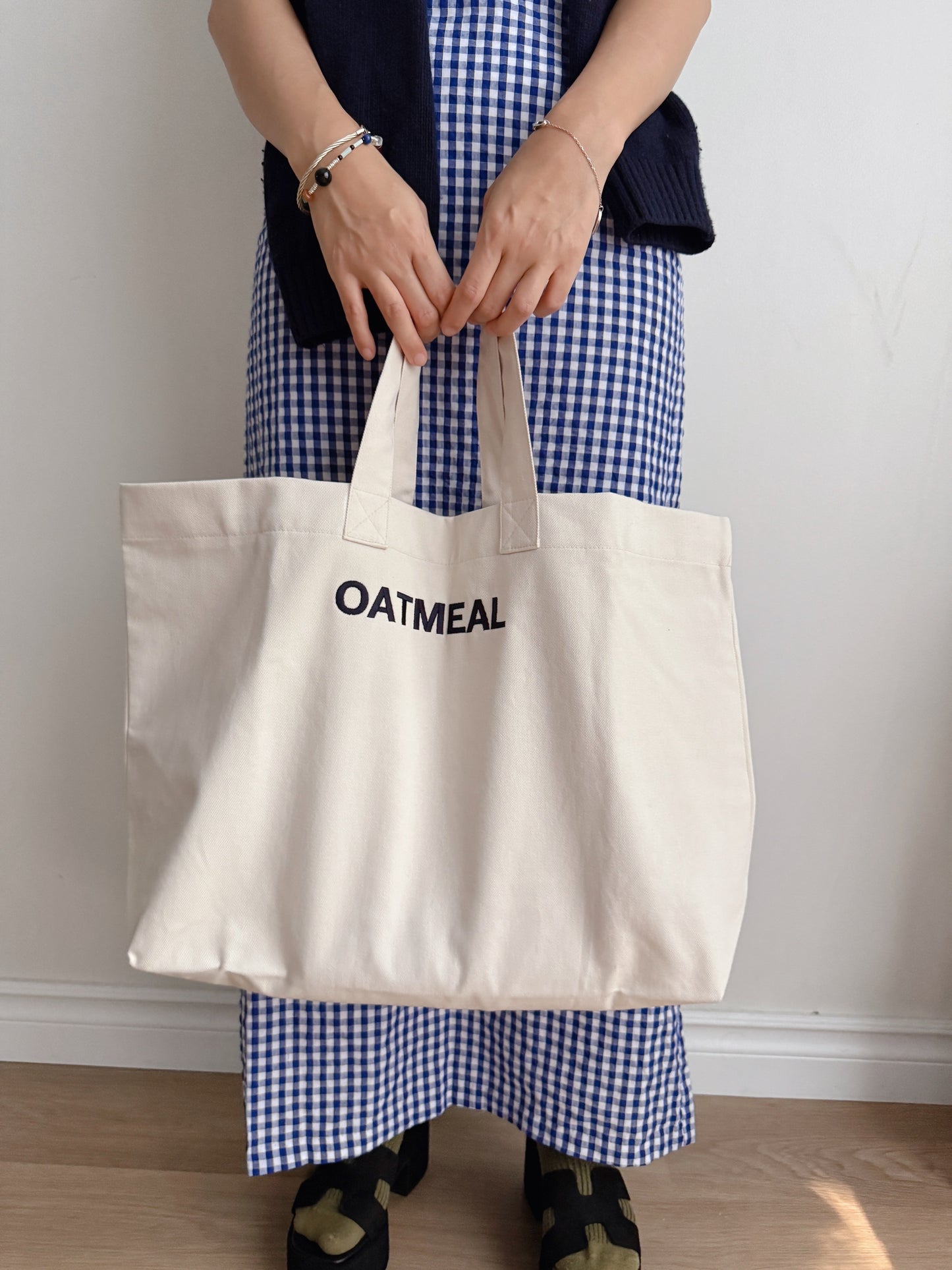 De Bon canvas bag (oatmeal, brown)