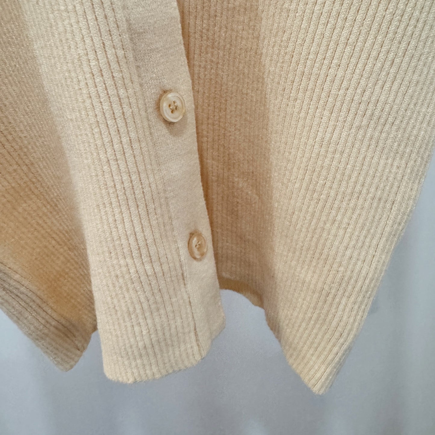 Basic V neck Cardigan (yellow, black)