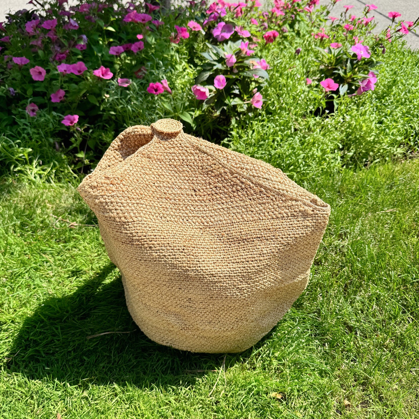 Raffia shoulder bag