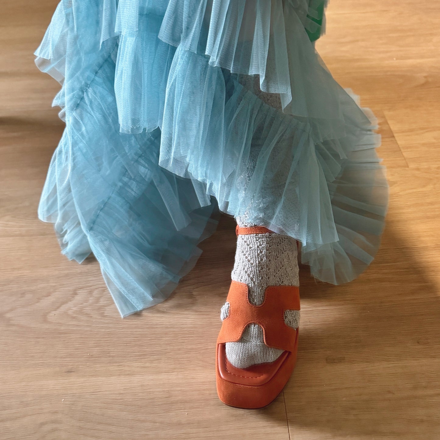 crochet knee socks ( black , gray, charcoal )