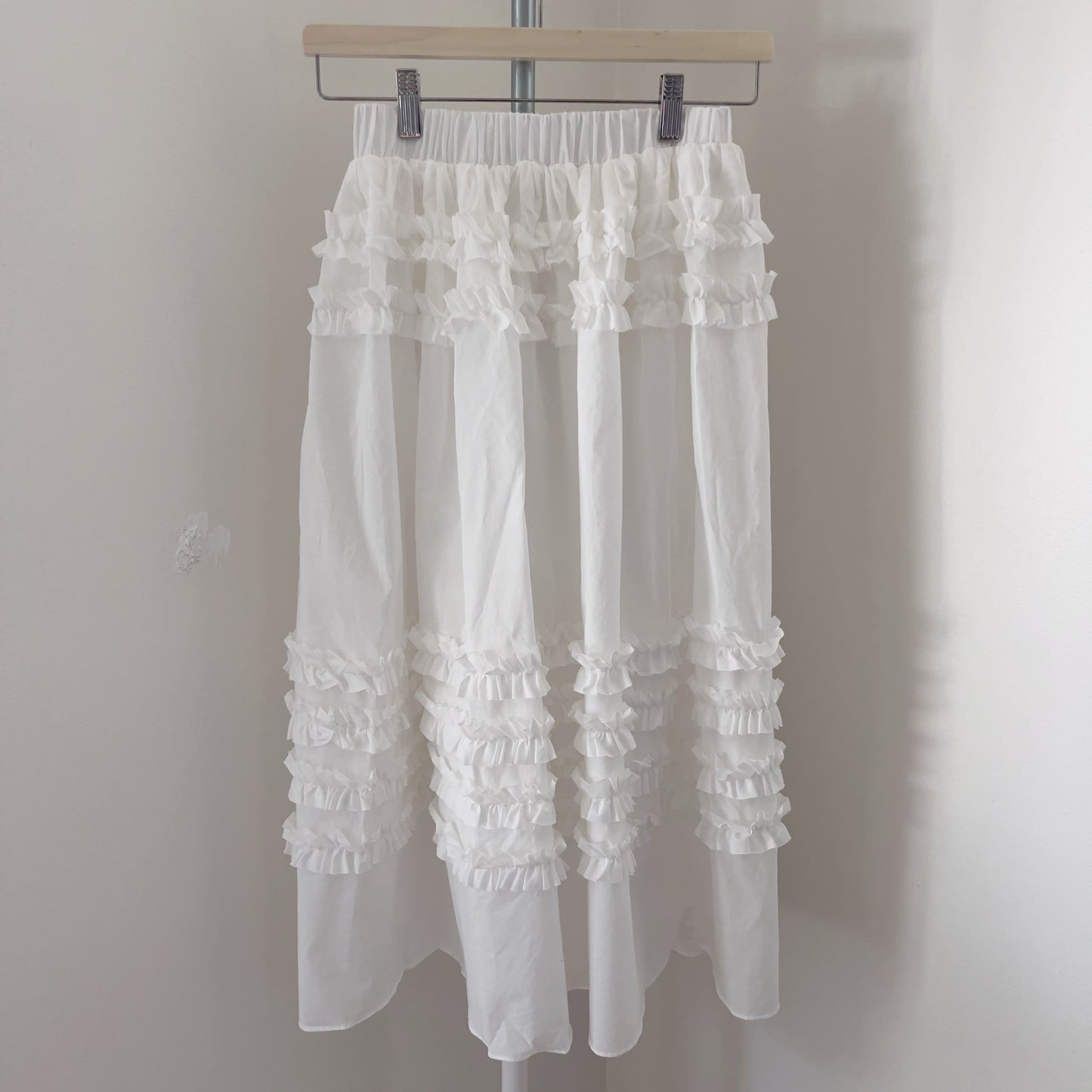 Ruffle skirt (blue,white)