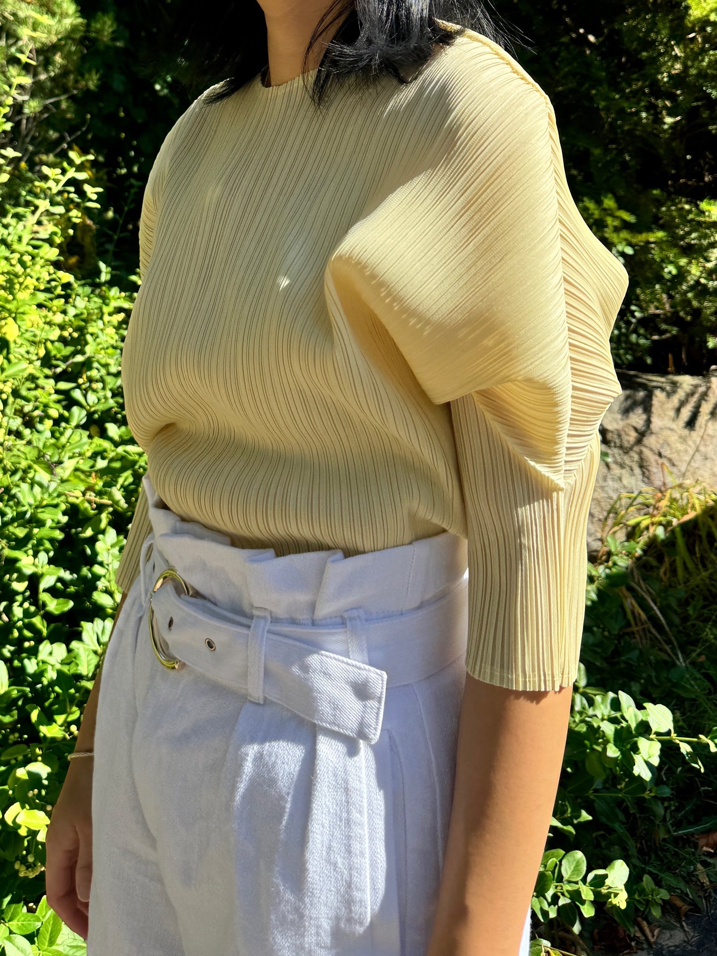 ballon sleeve top(orange, lemon, black)