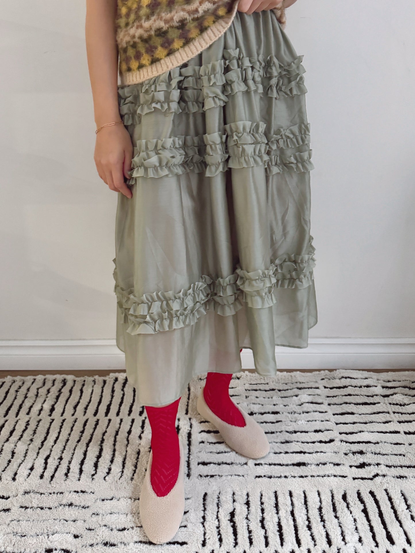 Jane dress         (ivory, mint)