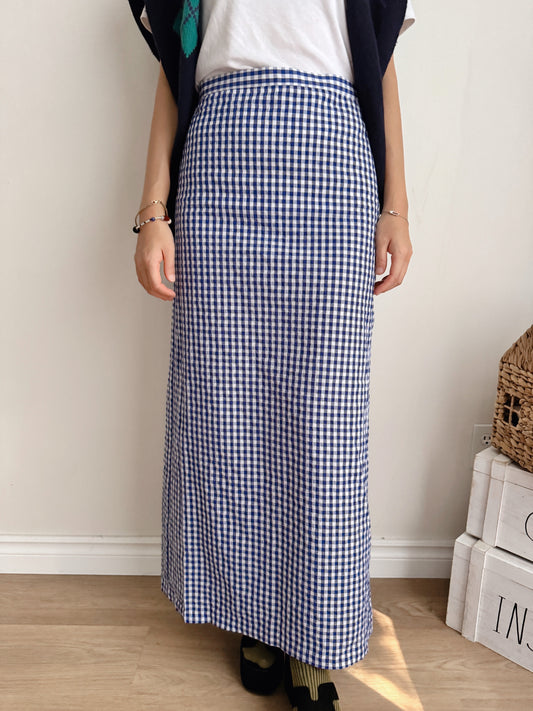 Gingham Check max skirt