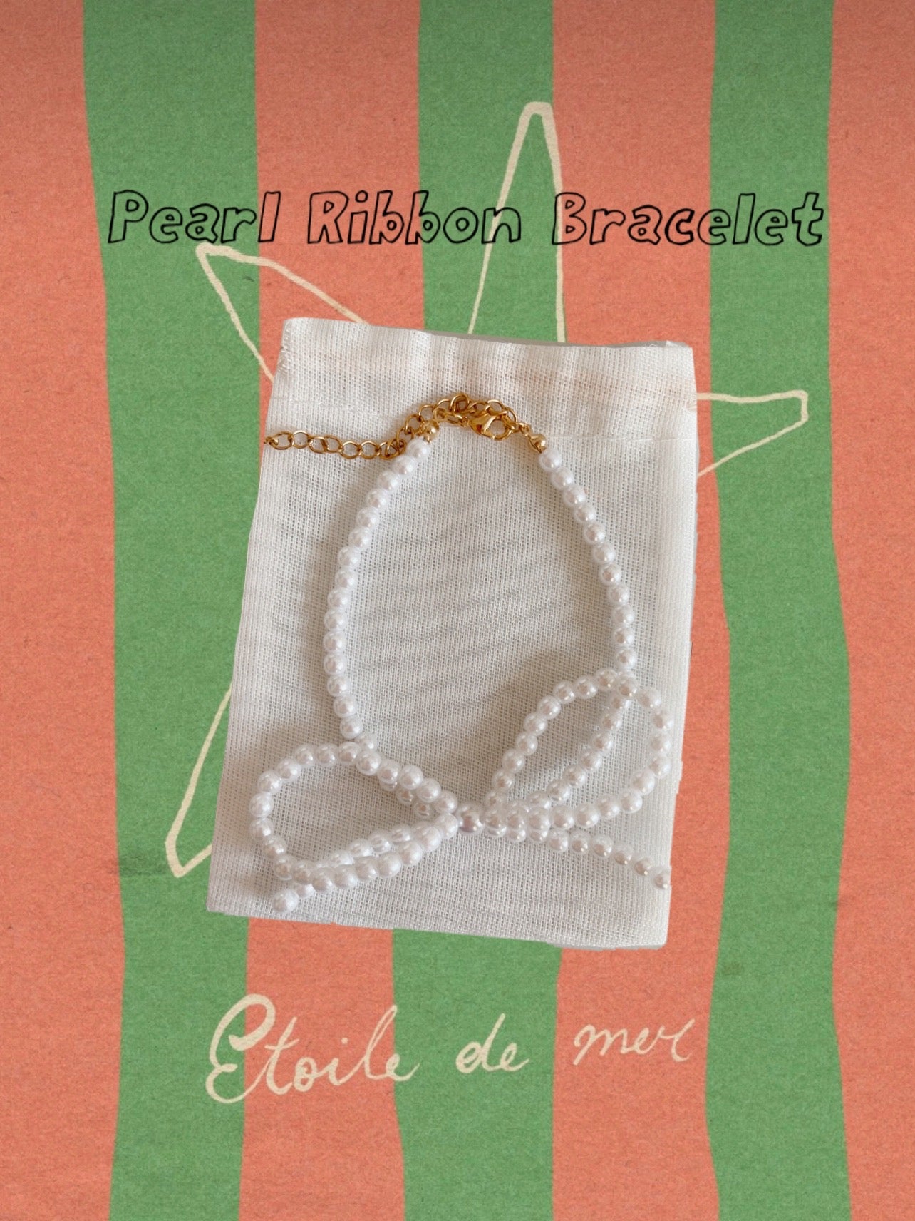 Pearl Ribbon bracelet