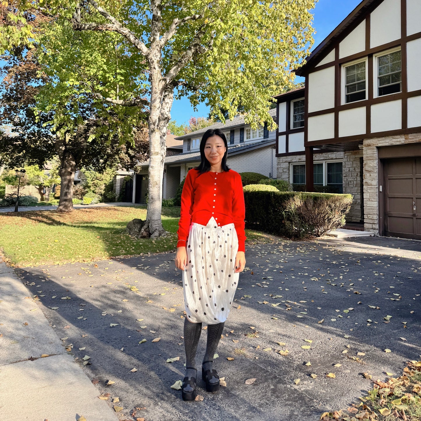 Merino Wool Cardigan (red, gray, pink)